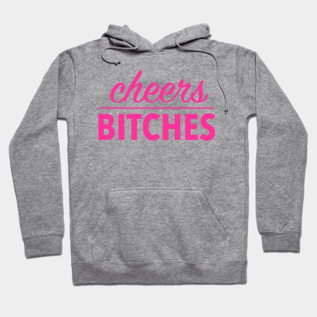 cheers bitches (pink) Hoodie by nerdalrt